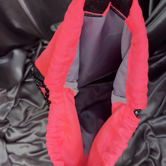 Eastport Sling Drawstring‎ Bag Expandable Parallel Zip Mesh Pink Activewear Yoga - Picture 12 of 16